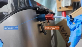 Зажим/фиксатор трубки Боудена SuperGrip + резьбовой фити... 1