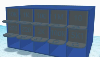 Держатель резистора с готовыми этикетками Держатель резистора с готовыми этикетками
