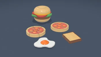 Детский игровой кухонный набор - игрушки для 3D-печати 2