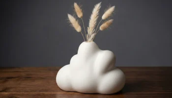 Cloud Vase - современный минималистичный кашпо, напечатан...