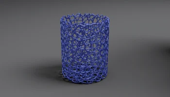 Кастрюля для карандашей из органической сетки