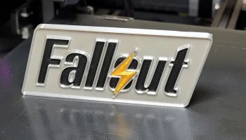 Магнит с логотипом Fallout