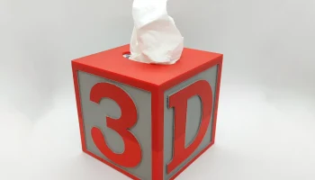 Крышка коробки для салфеток с блоком с алфавитом для 3D-... 1