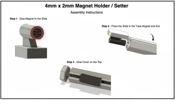 Инструмент для установки магнитов 4 x 2 мм и место для хр... 3
