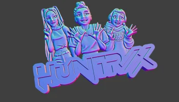 Сцена с поклонниками Huntrix из KPOP охотников на демонов Сцена с поклонниками Huntrix из KPOP охотников на демонов