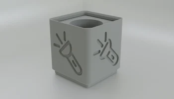 Поддержка фонарей Gridfinity Flashlight Holder 1x1x6