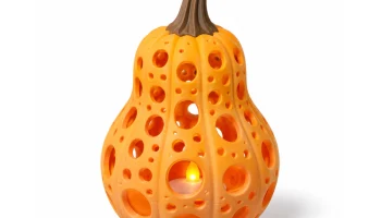 VORONOI BUTTERNUT PUMPKIN TEALIGHT / ДЕКОР НА ХЭЛЛОУИН /... 8