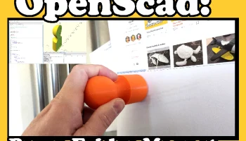 OpenScad: Магнит на холодильник Pawn