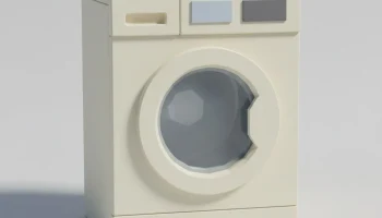 Низкополигональная стиральная машина 1
