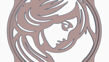 Обложка вентилятора: Ее лицо (120 мм)
