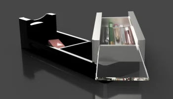 PENCIL BOX - Два уровня - Замок сдвижной крышки 1