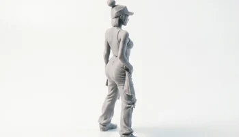 Фигурка крутой девушки, женский персонаж, 3D-печать 3