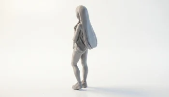 Фигурка девушки аниме женского персонажа для 3D-печати 4