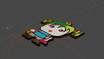 2D Химия Девушка Бамбу 1