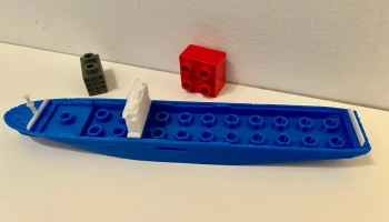 Контейнеровоз Lego Duplo (стабильно плавающий и без опор!... 7