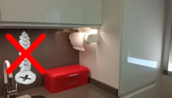 Безвинтовой держатель бумажных полотенец