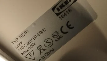 пластиковый держатель - IKEA LOCK 16418 ПОТОЛОЧНЫЙ СВЕТИ... 3