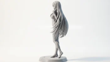 Фигурка девушки аниме женского персонажа для 3D-печати 4
