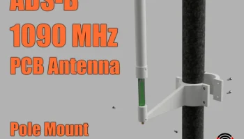 Антенна ADS-B 1090 для печатной платы - монтаж на опоре и...