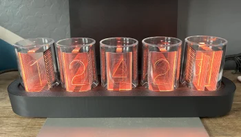 Крышка основания часов с лампой Nixie