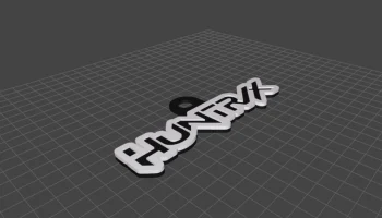 текстовый брелок Hunterx KPOP Demon Hunters Fanart Logo 2