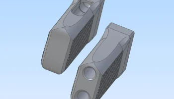 Короткие вертикальные ручки Mlok (2 винта) 3