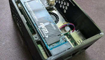 Чехол Raspberry Pi 5 для шляпы Geekworm X1001 NVMe