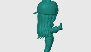Фигурка-брелок Skeleton Rebel Girl 7
