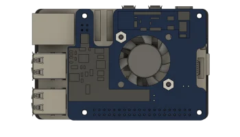 Модель Raspberry Pi 5 + Pimoroni NVME + Waveshare PoE (н... 1