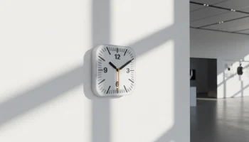 Минимальные настенные часы в стиле Apple 2