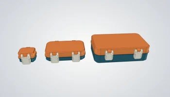Параметрический ящик для хранения с защелками - FreeCAD ... 7