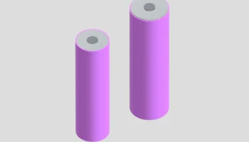 Модель Lion Battery 18650 21700 3D объект STL 1