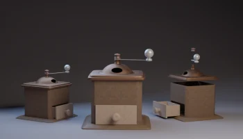 Кухонная игрушка: старинная кофемолка