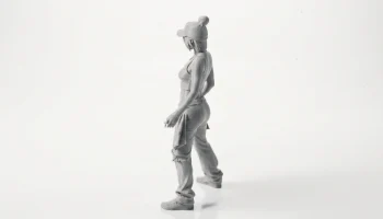 Фигурка крутой девушки, женский персонаж, 3D-печать 4