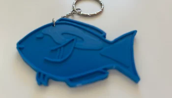 Минималистичный брелок Blue Tang (в стиле Дори) - стиль ... 2