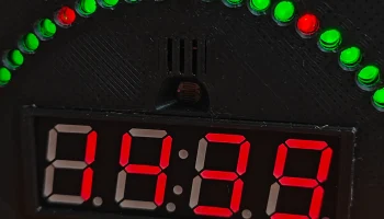 Корпус для вращающихся светодиодных часов DS1302 2
