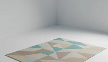 Низкополигональный ковер 3D модель 1
