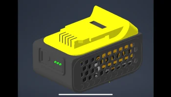Защитная крышка аккумулятора DeWalt 5AH - ТПУ