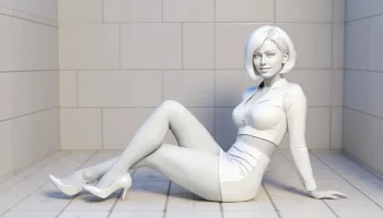 Сидящая дама 1
