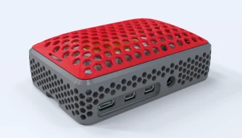 Корпус Pi4 + крышка FanCover со слотом для камеры