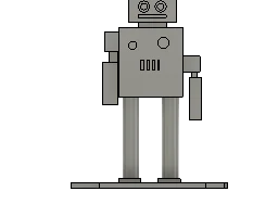 РОБОТ со смещенной рукой. [У меня были проблемы с CAD]