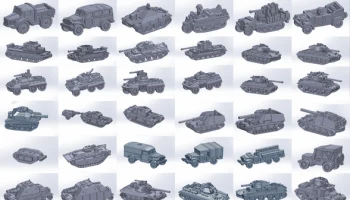 СВЫШЕ 100 танков и транспортных средств в масштабе 1/200 1