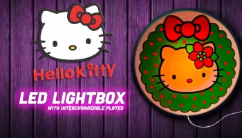 Hello Kitty Christmas - Световой короб/настенное искусст...