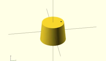 Пробка для масляного контейнера в Openscad - Tap&oacute;n de ace...