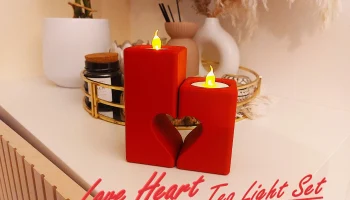 Набор чайных свечей Love Heart 1