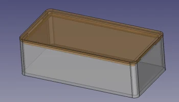Параметрический шаблон шаблона корпуса с защелкой FreeCAD 6