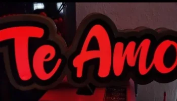 Te Amo- световой короб