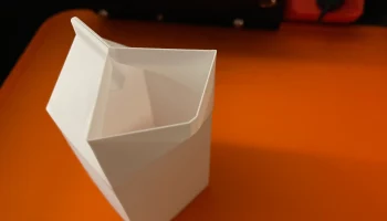Ваза из картона для молока 2