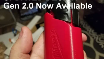 Держатель для аккумулятора Milwaukee M12 с замком - ориг...