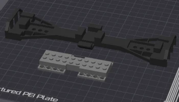 Контейнерный вагон поезда LEGO 1